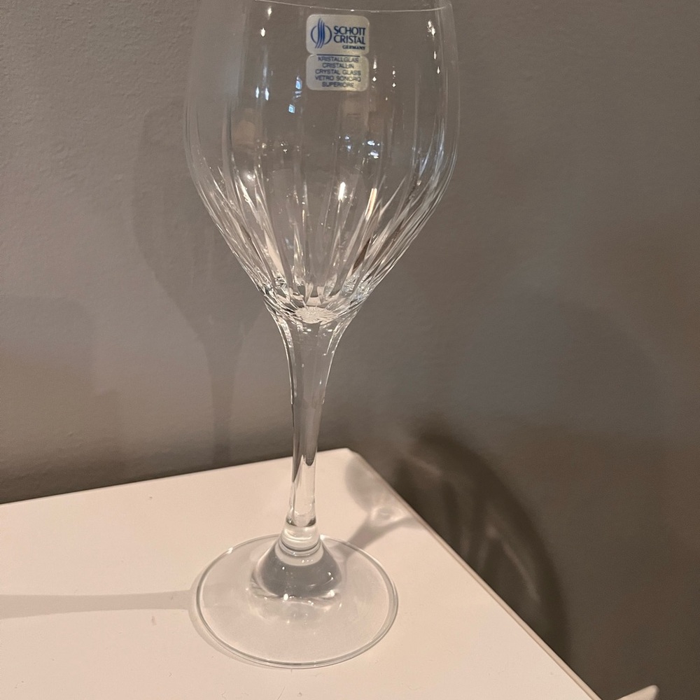 Schott Cristal brand wine glasses.
